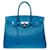 Hermès HERMES BIRKIN BAG 35 in Blue Leather - 101248  ref.984432