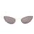 Yves Saint Laurent Lunettes de soleil yeux de chat teintées Plastique Blanc  ref.984490