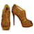 Christian Louboutin Pique Cire 140 calf leather brown sandal pumps heels 39,5 Camel  ref.985066