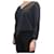 Maison Martin Margiela Washed black v-neck cashmere sweater - size S  ref.985132
