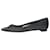 Manolo Blahnik Schwarze flache Schuhe mit spitzer Zehenpartie – Größe EU 40.5  ref.985234