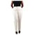 Christian Dior Cremefarbene Hose mit geradem Bein – Größe FR 46 Roh Wolle  ref.985257