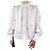 Alice by Temperley Camicetta bianca con volant e ricami - taglia UK 12