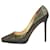 Christian Louboutin Zapatos de salón negros brillantes - talla UE 41 Cuero  ref.985369