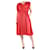 Bottega Veneta Robe plissée rouge sans manches - taille IT 42 Polyester  ref.985379