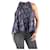 Isabel Marant Etoile Blau bedruckte ärmellose Bluse – Größe FR 38 Baumwolle  ref.985401