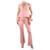 Autre Marque Conjunto de blusa e calça sem mangas rosa - tamanho FR 38 Poliéster  ref.985517