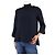 Studio Nicholson Marineblaue Rollkragenbluse aus Seide – Größe UK 8