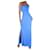 Proenza Schouler Vestido maxi sem mangas em crepe azul - tamanho EUA 2 Viscose  ref.985571