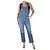 Eleven Paris Macacão jeans azul com perna reta - tamanho W27