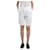 Autre Marque Pantaloncini bianchi a vita alta con cintura - taglia UK 8 Bianco  ref.985678