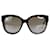 Jimmy Choo Óculos de sol redondos em formato de tartaruga marrom  ref.985772
