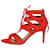 Aquazzura Beverly Hills vermelha 75 Sandálias de salto alto - tamanho UE 37 Vermelho  ref.985850