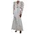 Rosie Assoulin Weißes geblümtes Organza-Maxikleid – Größe US 2