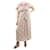 Autre Marque Mehrfarbiges Kleid mit Blumenmuster und Gürtel – Größe L Mehrfarben Viskose  ref.985990