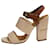 Chloé Chloe Brown & Pink Heeled Sandals with ankle strap - size EU 36  ref.985995