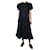 Ulla Johnson Vestido maxi preto com mangas bufantes em camadas - tamanho EUA 4 Algodão  ref.986133