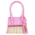 Jacquemus Pink mini wicker Chiquito bag  ref.986165