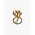 Christian Dior Goldener Baumring mit Perlentropfen - Ansicht 4