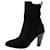 Ermanno Scervino Black Western style suede zip up ankle boots - size EU 39  ref.986403
