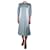 Stella Mc Cartney Vestido midi estampado azul - talla UK 8  ref.986535