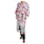 Chanel Vestido cruzado con estampado abstracto multicolor y cinturón - talla FR 34  ref.986565