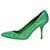 Prada Green pumps - size EU 38.5 Leather  ref.986593
