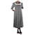 Autre Marque Black polka-dot collar dress - size UK 12 Viscose  ref.986626