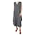 Victoria Beckham Vestido midi preto sem mangas com bolinhas - tamanho UK 12  ref.986667