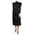 Ulla Johnson Robe midi noire à manches longues et coutures contrastées - taille US 0 Viscose  ref.986671