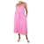 Velvet Pink sleeveless floral midi dress - size XS Cotton  ref.986755