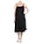 Autre Marque Black cotton slip dress - size UK 12  ref.986766