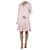 Chloé Vestido rosa con escote en pico - talla UK 12 Acetato  ref.986768