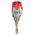 Peter Pilotto Vestido midi de seda estampado multicolorido bodycon - tamanho Reino Unido 10 Multicor  ref.986778