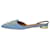Aquazzura Blaue Slingback-Sandalen aus Denim – Größe EU 38 Leder  ref.986806