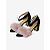 Bionda Castana Schwarze Wildleder-Sandalen mit rosa Kunstfell – Größe EU 37 - Ansicht 2