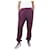 Autre Marque Purple sweatpants - size S Cotton  ref.986892