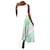 Emilio Pucci White asymmetric strap pleated midi dress - size UK 16 Polyester  ref.986957