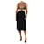 Proenza Schouler Black knit A-line midi dress - size US 4 Cotton  ref.986992