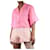 Rejina Pyo Camisa cropped rosa - tamanho L Viscose  ref.987150