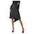 Joseph Mini jupe tailleur en lin stretch noir - taille FR 34  ref.987157