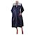 Autre Marque Blue fil coupé long sleeve dress - size XS Cotton  ref.987199