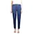 Pleats Please Pantalon plissé bleu aspect denim - Taille Taille de la marque 5 Polyester  ref.987210