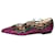 Bionda Castana Purple snakeskin flats - size EU 37 Leather  ref.987223