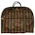 Pequin Bolsa de mão de lona FENDI Pecan capa de nylon 2Definir Brown Black Auth bs6470 Marrom Preto  ref.987334