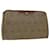 Christian Dior Honeycomb Canvas Clutch Bag PVC Leather Beige Auth ar9839  ref.987359