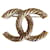 Broche CC Chanel Dourado Aço  ref.988703