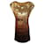 Alice + Olivia Damen Ombre Gold Braun Bronze Pailletten-Partykleid UK 10 US 6 Golden Synthetisch  ref.988713