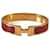 Hermès bracelete hermes clic H Vermelho Metal  ref.988741