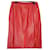 Autre Marque die Röcke Rot Leder  ref.989020